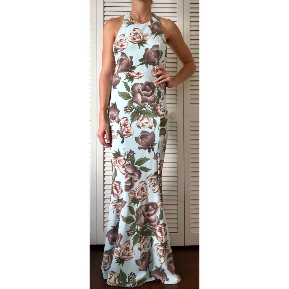 Floral dress mermaid fit
